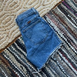 vintage rustler cut off shorts